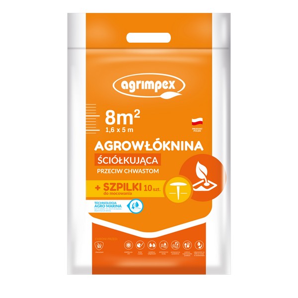 Agrowłóknina czarna Agro Marina + szpilki AGRIMPEX