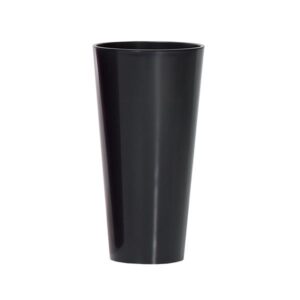 Doniczka Tubus Slim Shine Antracytowa DTUS150S 15×29 PROSPERPLAST