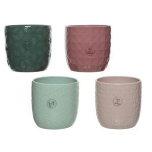 Osłonka ceramiczna dekoracyjna zdobiona 14×13 cm