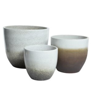 Ceramiczna donica mrozoodporna szkliwiona, mała