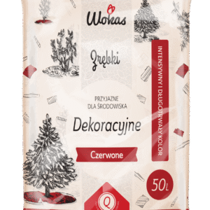 Zrębki dekoracyjne czerwone 50L