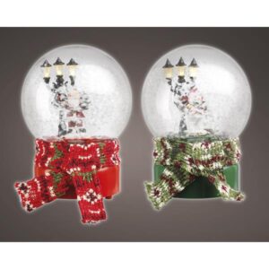 Dekoracja led KULA ŚNIEŻNA Z SZALIKIEM