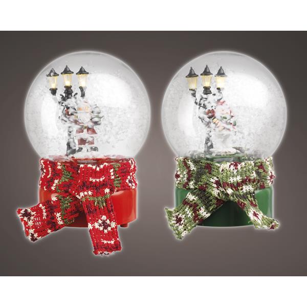 Dekoracja led KULA ŚNIEŻNA Z SZALIKIEM