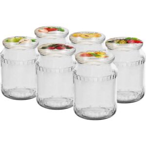 Słoik z kolorową zakrętką 720ml FI 82/6