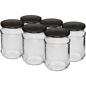 Słoik z czarną zakrętką 250ml FI 66/4