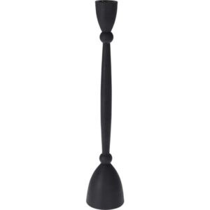 Świecznik metalowy czarny 30 cm