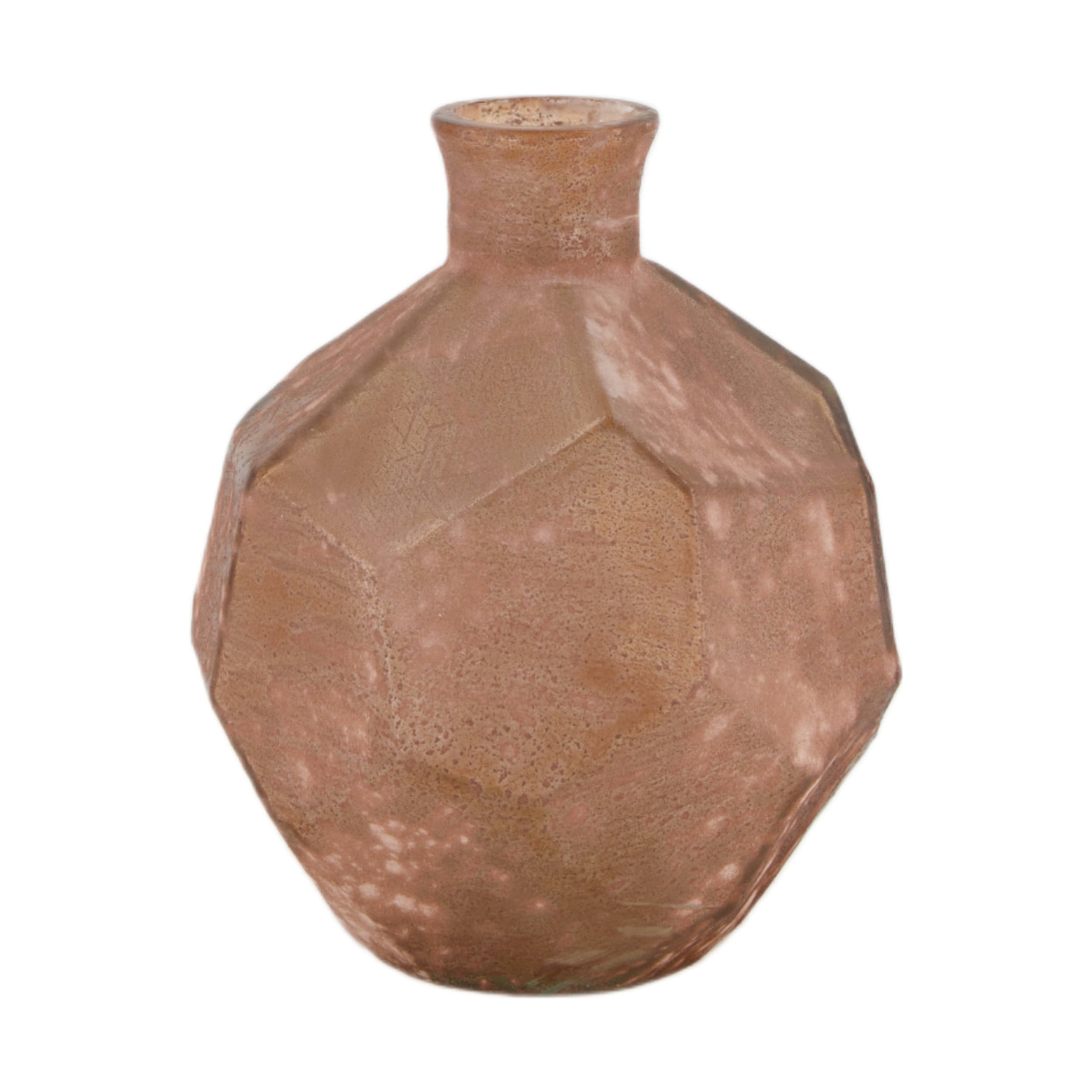 Butelka ze szkła z recyklingu jasnobrązowa Ø16×18 cm