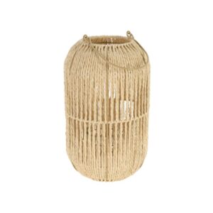 Latarnia rattanowa 30 cm – dekoracyjna lampa ogrodowa i do wnętrz, przytulny design