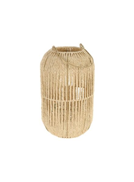 Latarnia rattanowa 30 cm – dekoracyjna lampa ogrodowa i do wnętrz, przytulny design