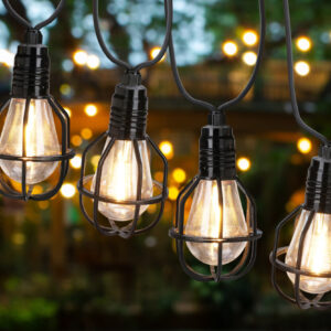 Girlanda LED metalowa 7,5 m – 10 lampionów filamentowych, ciepłe białe światło, Party Lights
