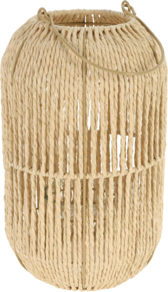 Latarnia rattanowa 30 cm – dekoracyjna lampa ogrodowa i do wnętrz, przytulny design