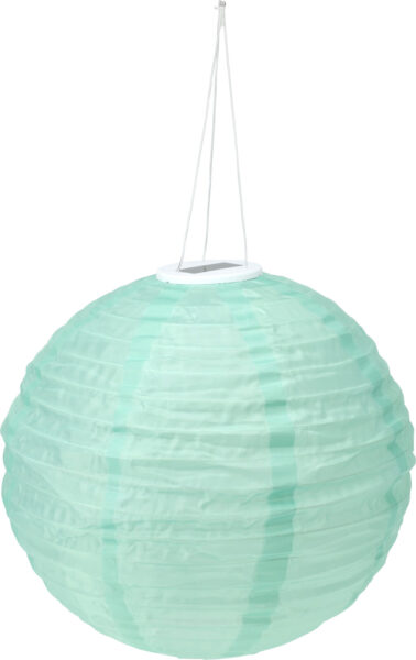 Lampa solarna ogrodowa kula 40 cm – kolorowa papierowa latarnia LED 3 kolory