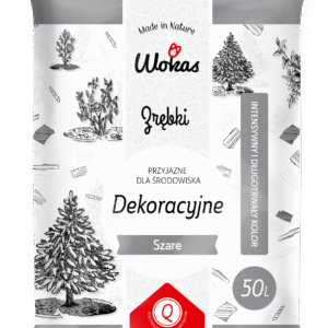 Zrębki dekoracyjne szare 50L
