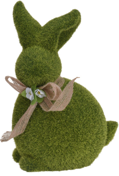 Królik flokowany zielony 23cm
