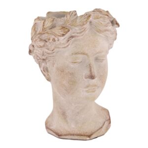 Donica cementowa szara 16x15x21.5 cm