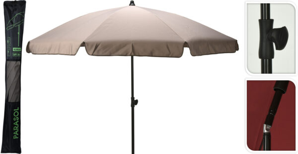 Parasol plażowy 200 cm taupe