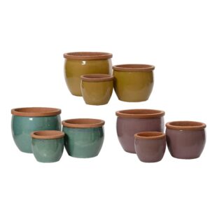 Donica terakota glazurowana 24×20 cm