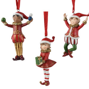Zawieszka na choinkę w kształcie elfa