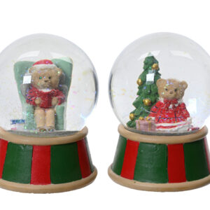 Świąteczna kula wodna z misiem