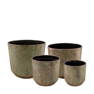 Doniczka metalowa różowe złoto 10,5×11 cm