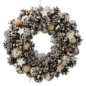 Świąteczny sosnowy wieniec