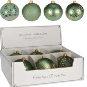 Bombka kula 100mm zielona