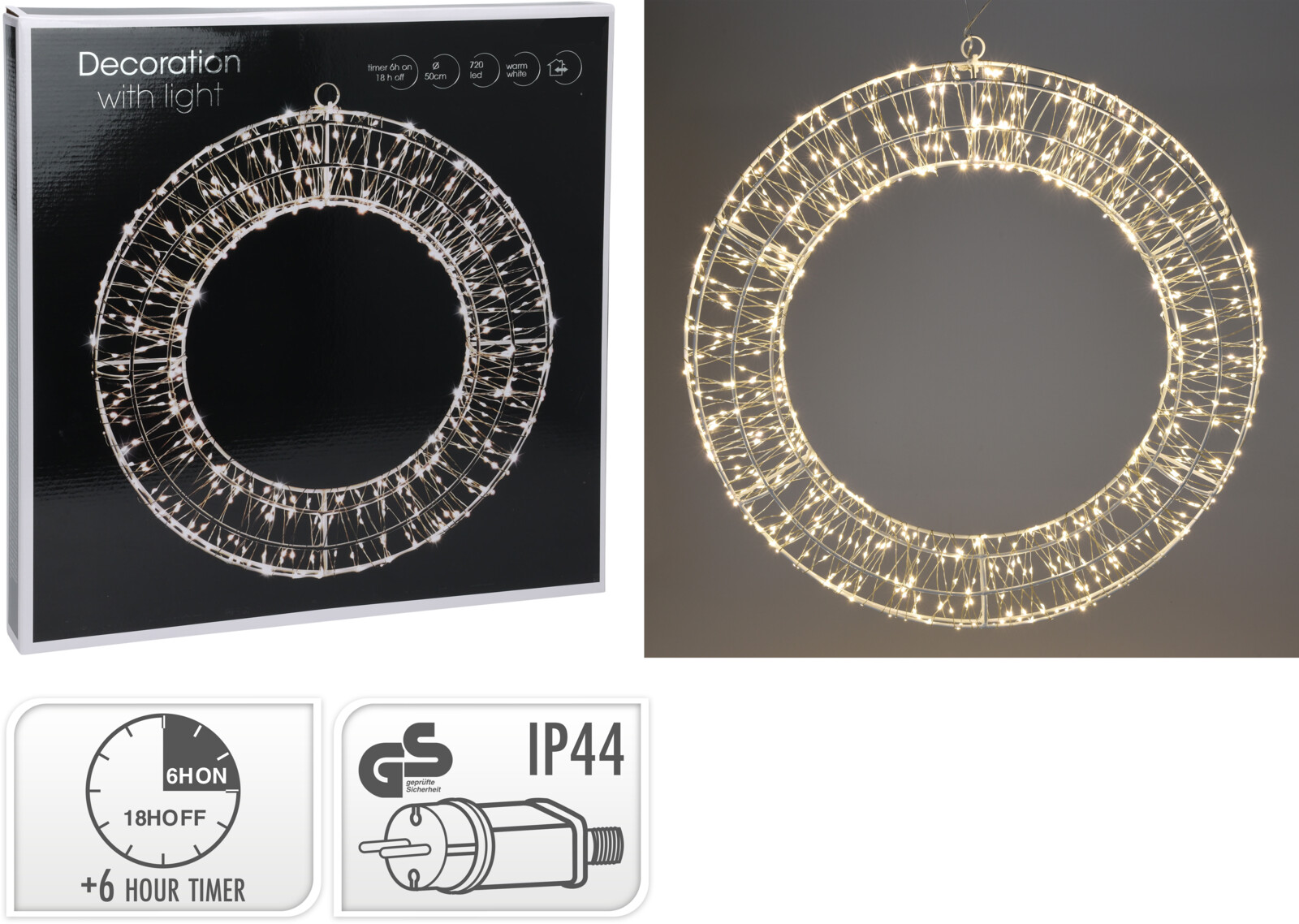 Pierścień 50cm 720 LED