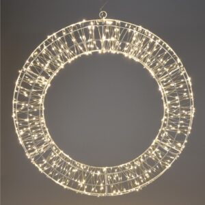 Pierścień dekoracyjny ozdoba świąteczna dla domu 50 cm 720 LED