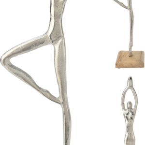 Statuetka 48 cm srebrna