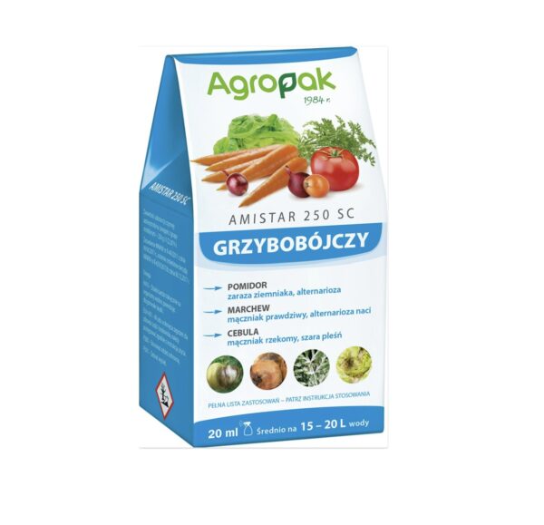 Amistar Grzybobójczy 250 SC ochrona uprawy warzyw 20 ml Agropak