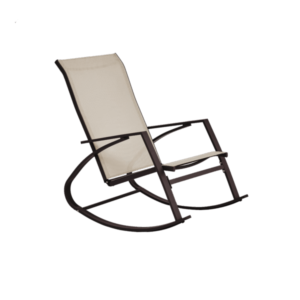 KRZESŁO OGRODOWE BUJANE - BRĄZOWE - 60x104x95 CM