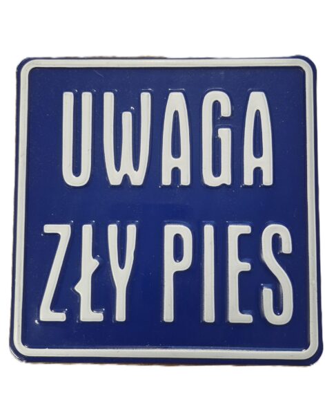 Tabliczka ostrzegawcza metalowa – 15 x 15 cm