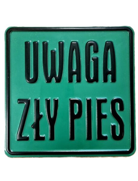 Tabliczka ostrzegawcza metalowa – 15 x 15 cm