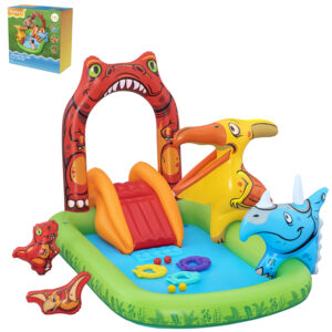 Plac Zabaw Świat Dinozaurów dla dzieci do ogrodu 241x140x137cm BESTWAY