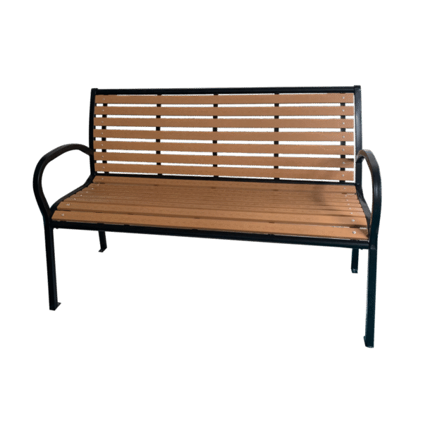 ŁAWKA DO OGRODU 125 x 60 x 80 CM BRĄZOWA