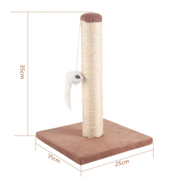 Drapak dla kota słupek z myszką 35 cm
