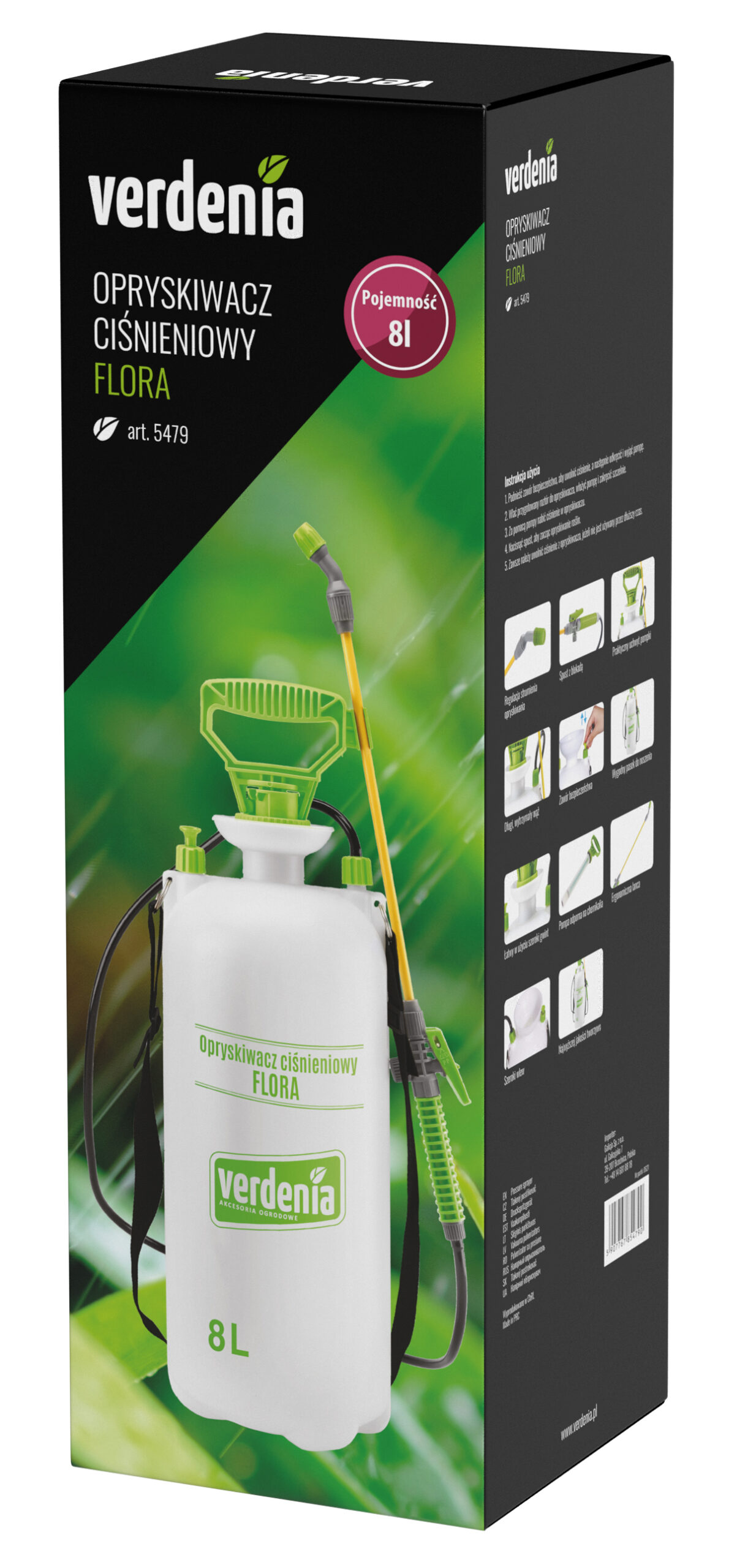 Opryskiwacz ciśnieniowy 8L FLORA