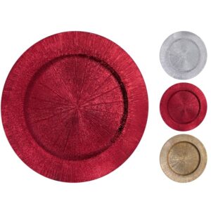 Podtalerz dekoracyjny 40 cm – złoty, srebrny lub czerwony | elegancka ozdoba stołu