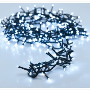 Lampki choinkowe 700 LED – zimne białe, 14 m, 8 trybów + timer, IP44