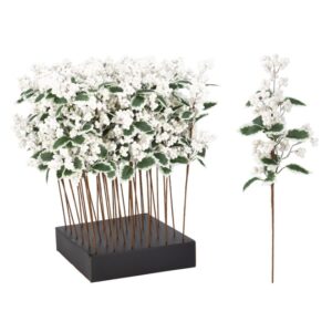 Świąteczny pik dekoracyjny – białe jagódki, 60 cm