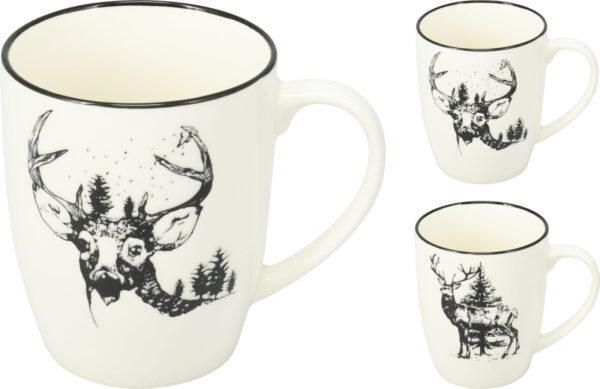 Porcelanowy kubek świąteczny o pojemności 350 ml
