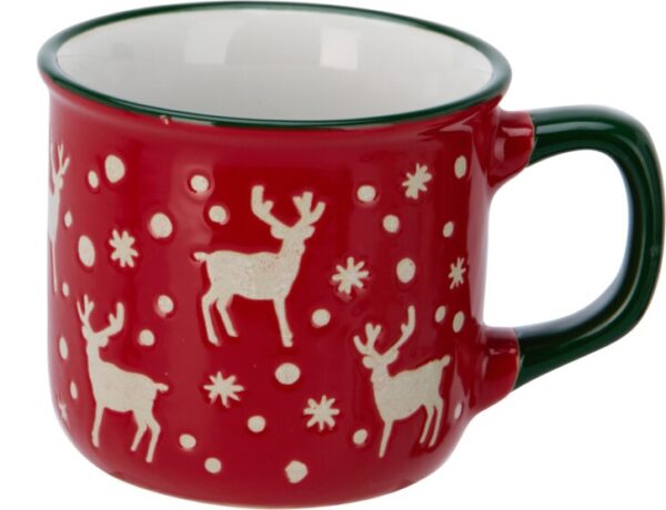 Kubek ceramiczny 160 ml – świąteczny motyw
