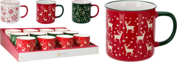 Kubek ceramiczny 540 ml – świąteczny motyw
