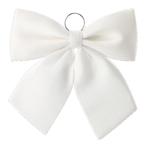 Kokarda Bożonarodzeniowa 44 cm – Biała