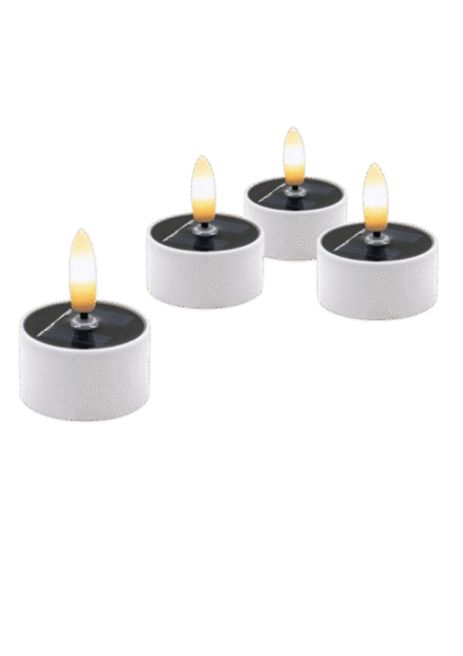 Komplet 4 Lampek Solarnych Tealight