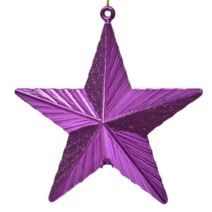 Plastikowa gwiazda 3D różowa – świąteczna zawieszka dekoracja choinkowa