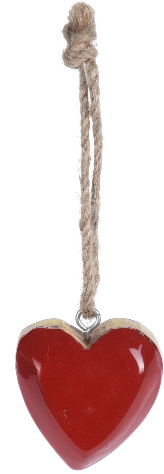 Drewniana zawieszka serduszko dekoracja świąteczna romantyczna rustykalna