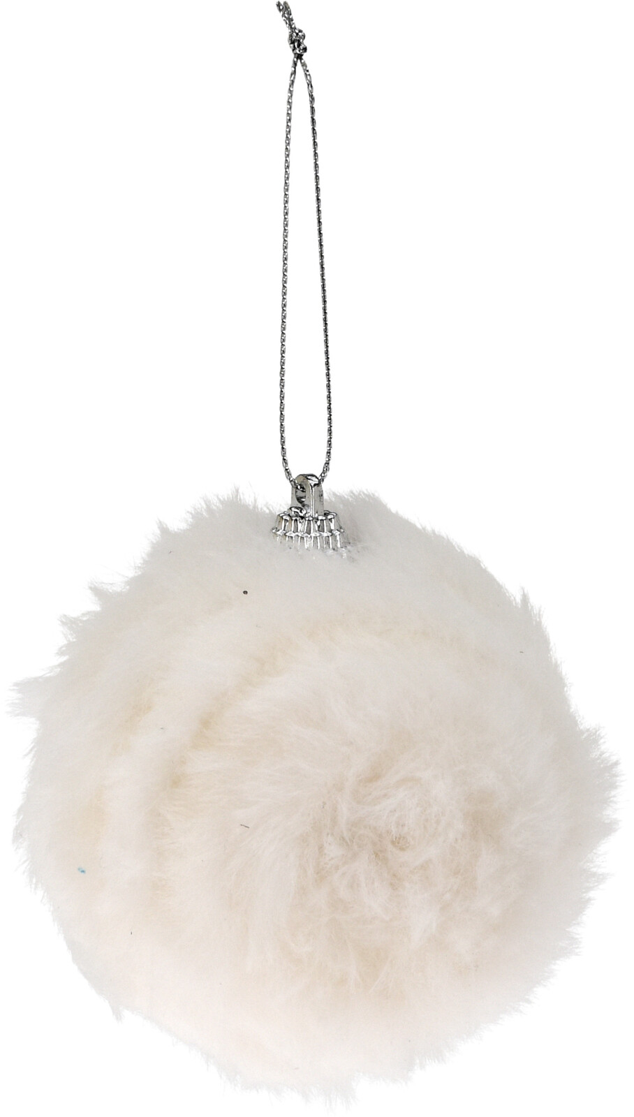 Pluszowa bombka świąteczna – miękka ozdoba choinki w zimowym stylu 8 cm