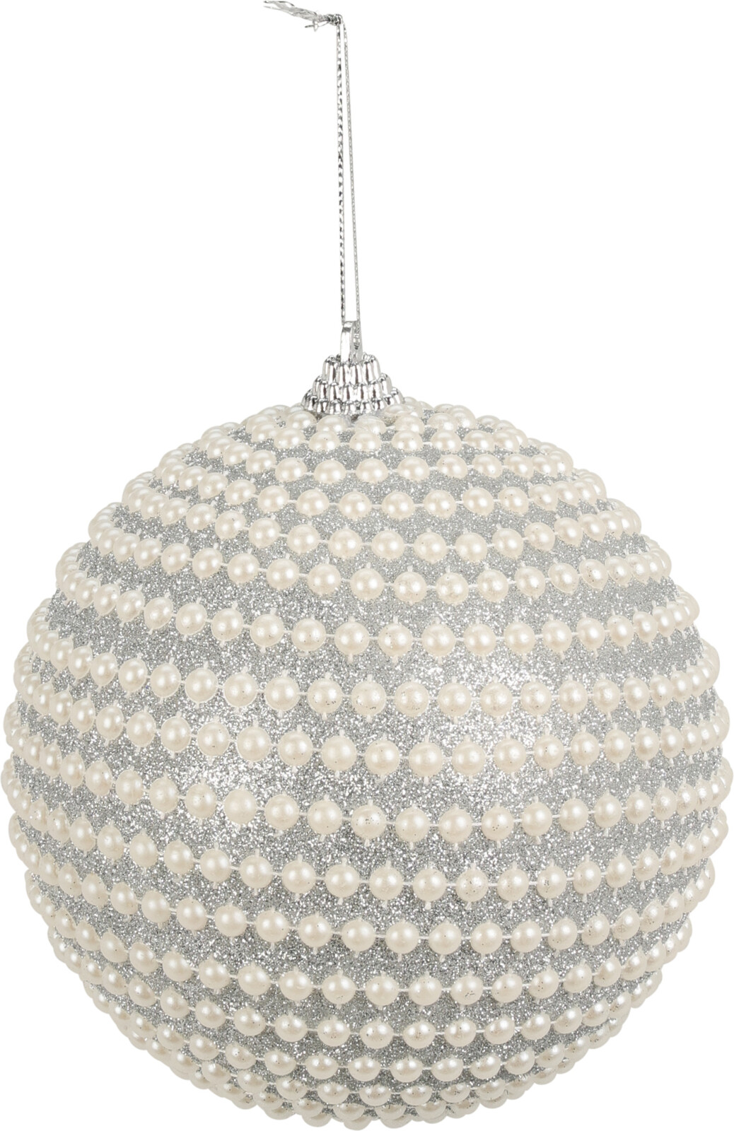 Elegancka bombka perłowa ze styropianu – świąteczna dekoracja 8 cm