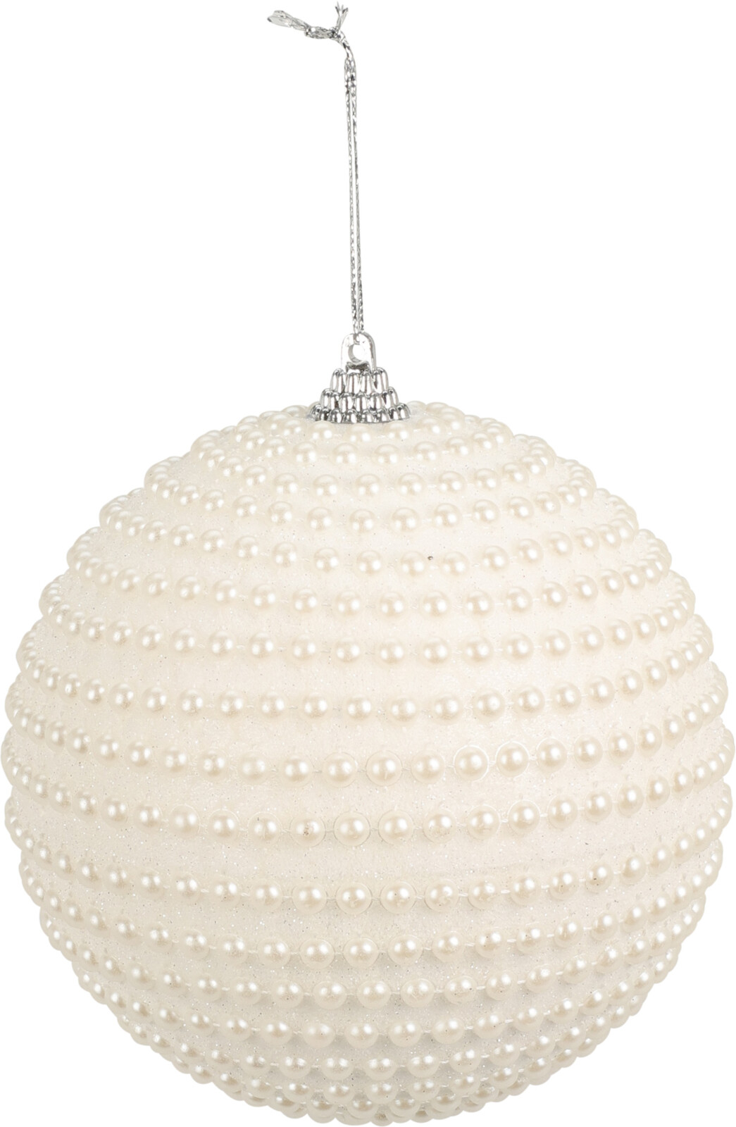 Elegancka bombka perłowa ze styropianu – świąteczna dekoracja 8 cm